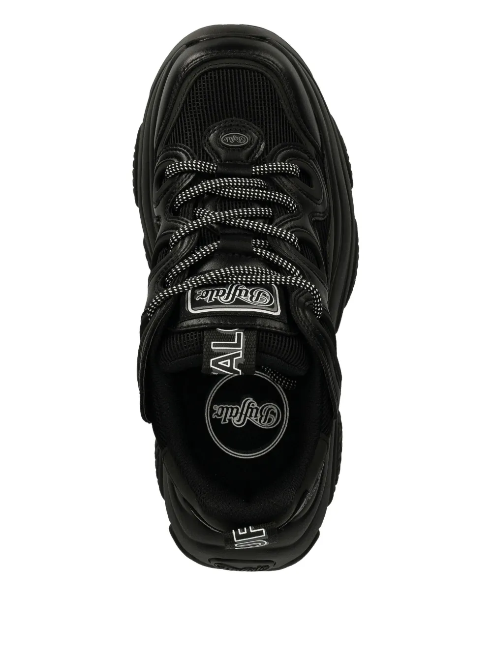 Buffalo Sneakers met plateauzool Zwart