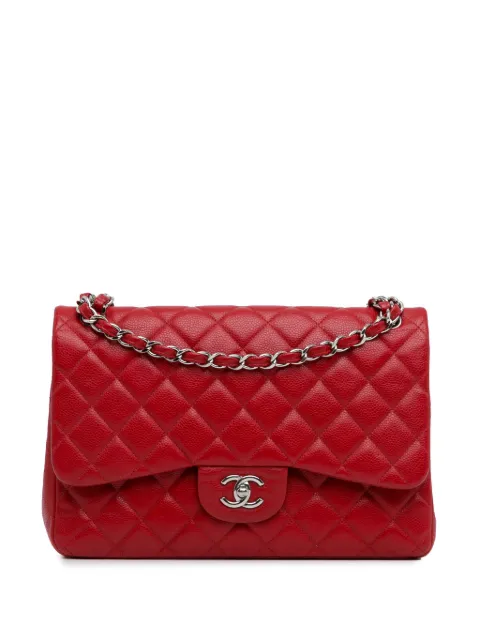 CHANEL 2014 Jumbo Classic Caviar Double Flap shoulder bag Women