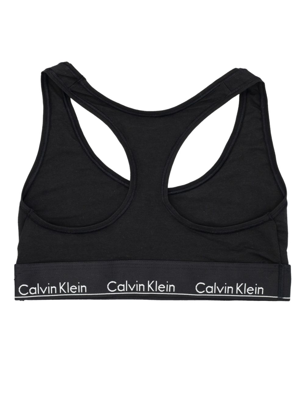 Calvin Klein logo bralette - Zwart