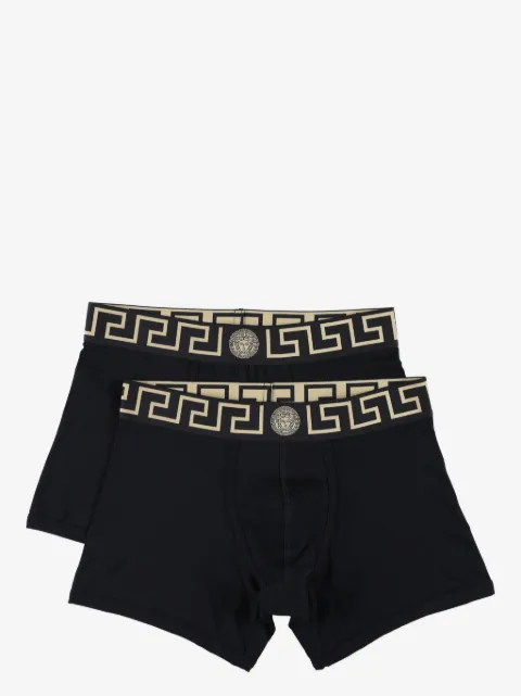 Versace Greca border long trunks 2-pack