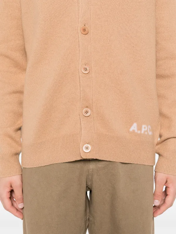A.P.C. アーペーセー ウールカーディガン ブラウン メンズ サイズM A.P.C. Kenny カーディガン | ブラウン | FARFETCH JP