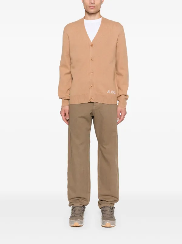 A.P.C. アーペーセー ウールカーディガン ブラウン メンズ サイズM A.P.C. Kenny カーディガン | ブラウン | FARFETCH JP