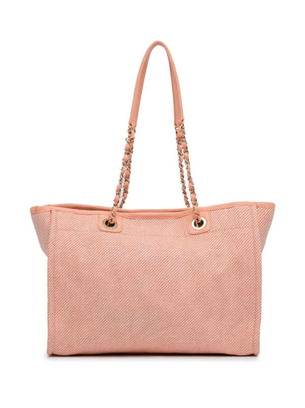 Chanel deauville tote pink hotsell