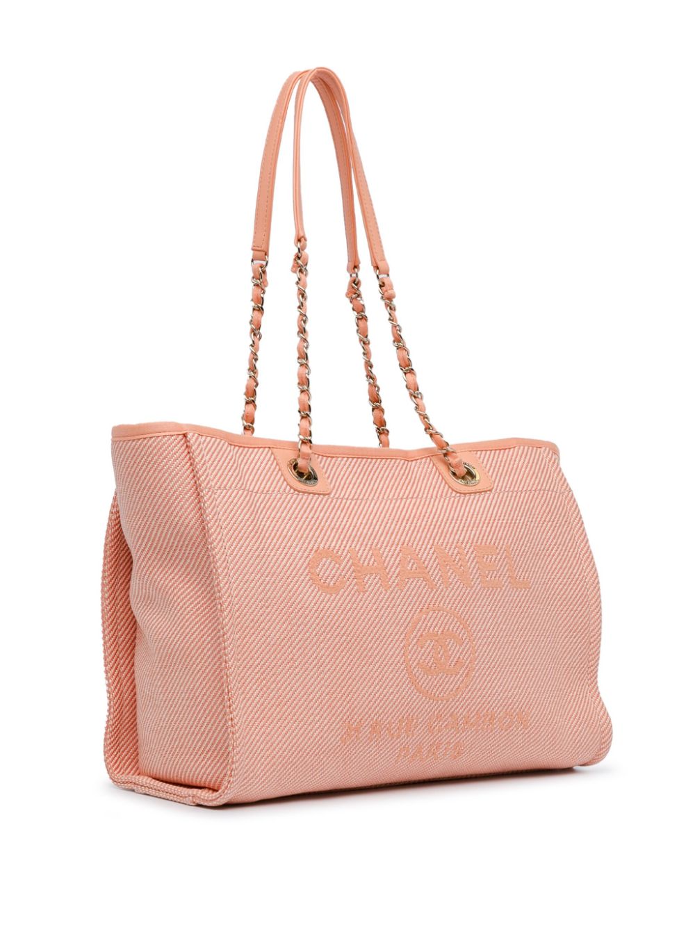 CHANEL 2020 Small Canvas Deauville tote bag Women