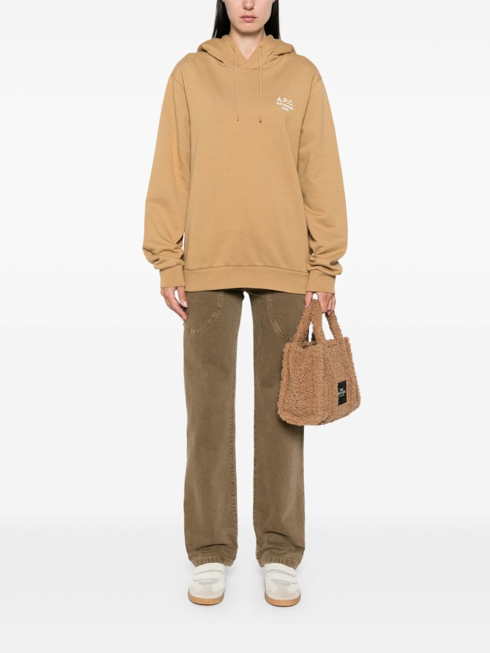 Shop Apc Rue Hoodie In Brown