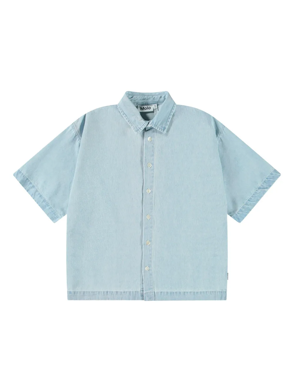 Molo Camisa de algodão orgânico com botões | Azul | Image 1