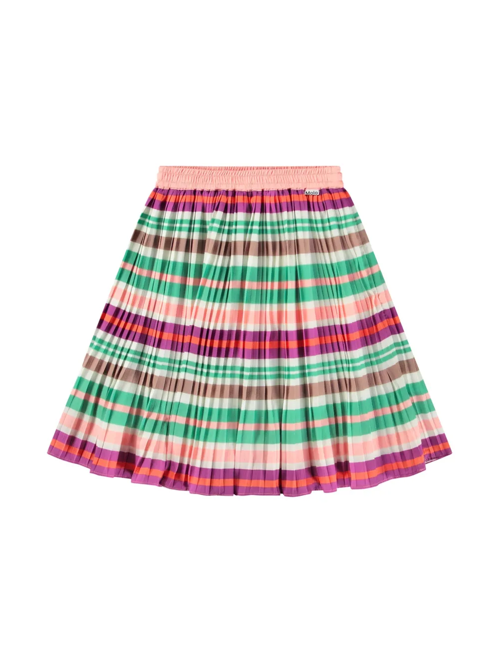 Molo Plooirok met colourblocking Groen