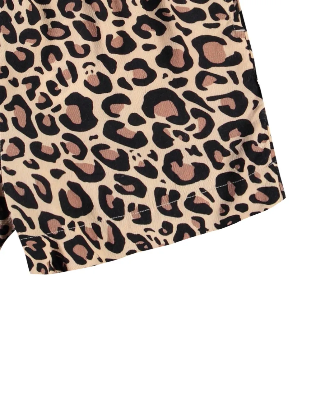 Molo Aisia Leopard-print Shorts In Brown