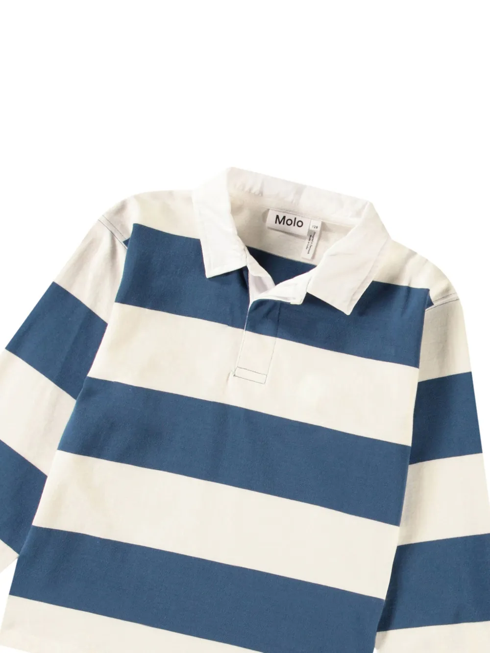 Molo Gestreept poloshirt van biologisch katoen Blauw