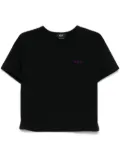 A.P.C. flocked-logo T-shirt - Black