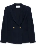 Harris Wharf London houndstooth-pattern blazer - Blue