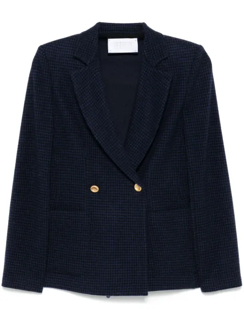 Harris Wharf London blazer con estampado pied de poule