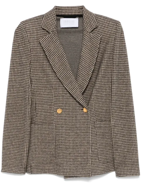 Harris Wharf London houndstooth-pattern blazer