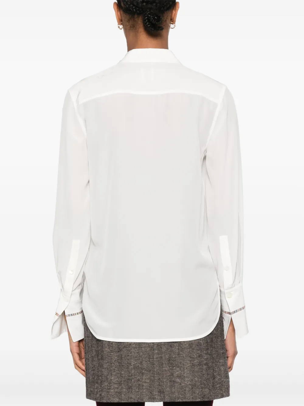 Paul Smith Blouse met streepdetail Wit