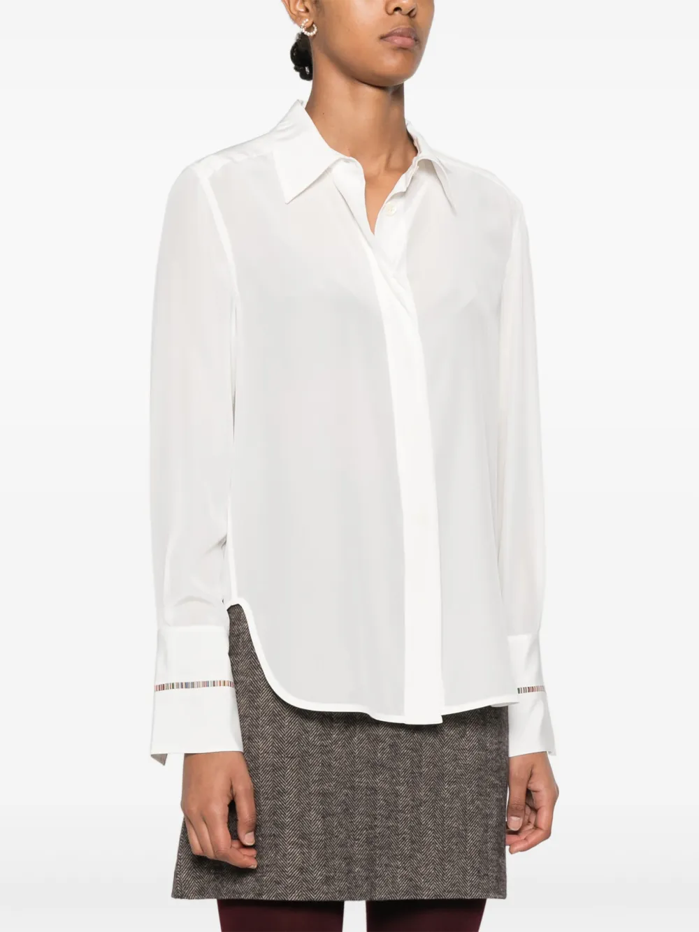 Paul Smith Blouse met streepdetail Wit