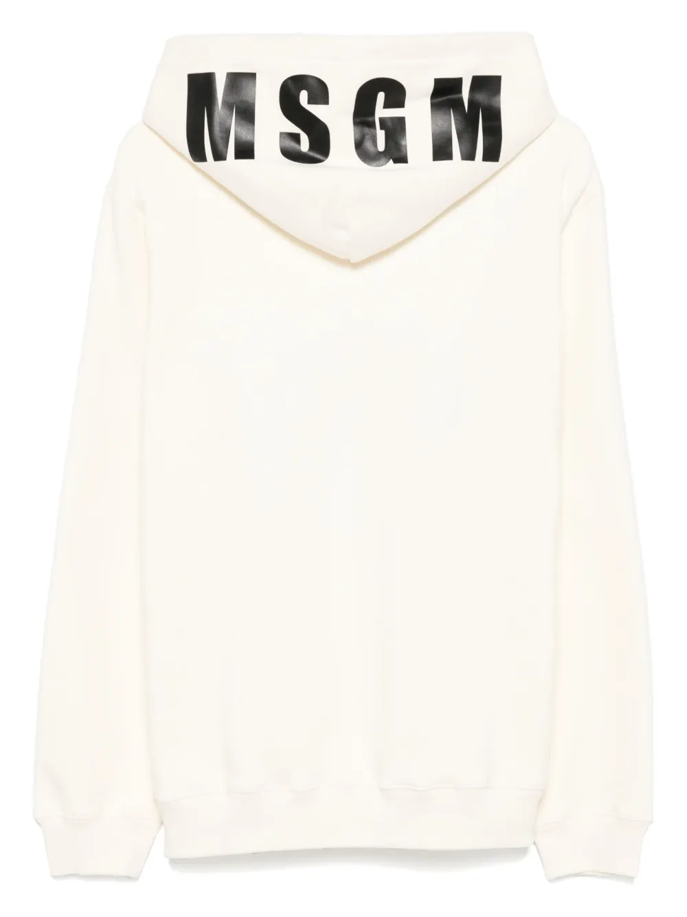 MSGM Katoenen hoodie met maxi logo - Beige
