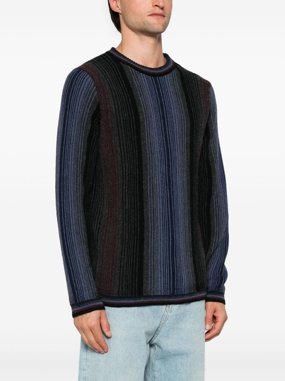 Shop Paul Smith Intarsia-knit Sweater In Blue