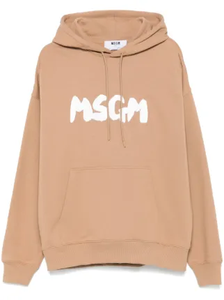 MSGM ロゴ パーカー | ニュートラル | FARFETCH JP