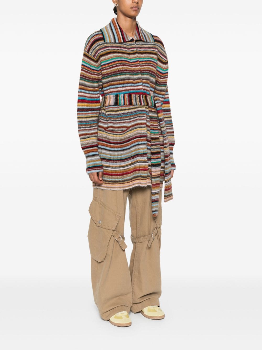 Shop Paul Smith Signature Stripe Cardigan In Neutrals