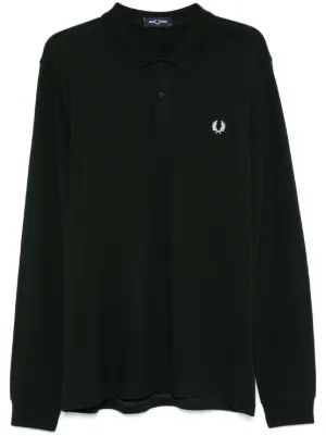 Fred Perry ロングスリーブ ポロシャツ | ブラック | FARFETCH JP