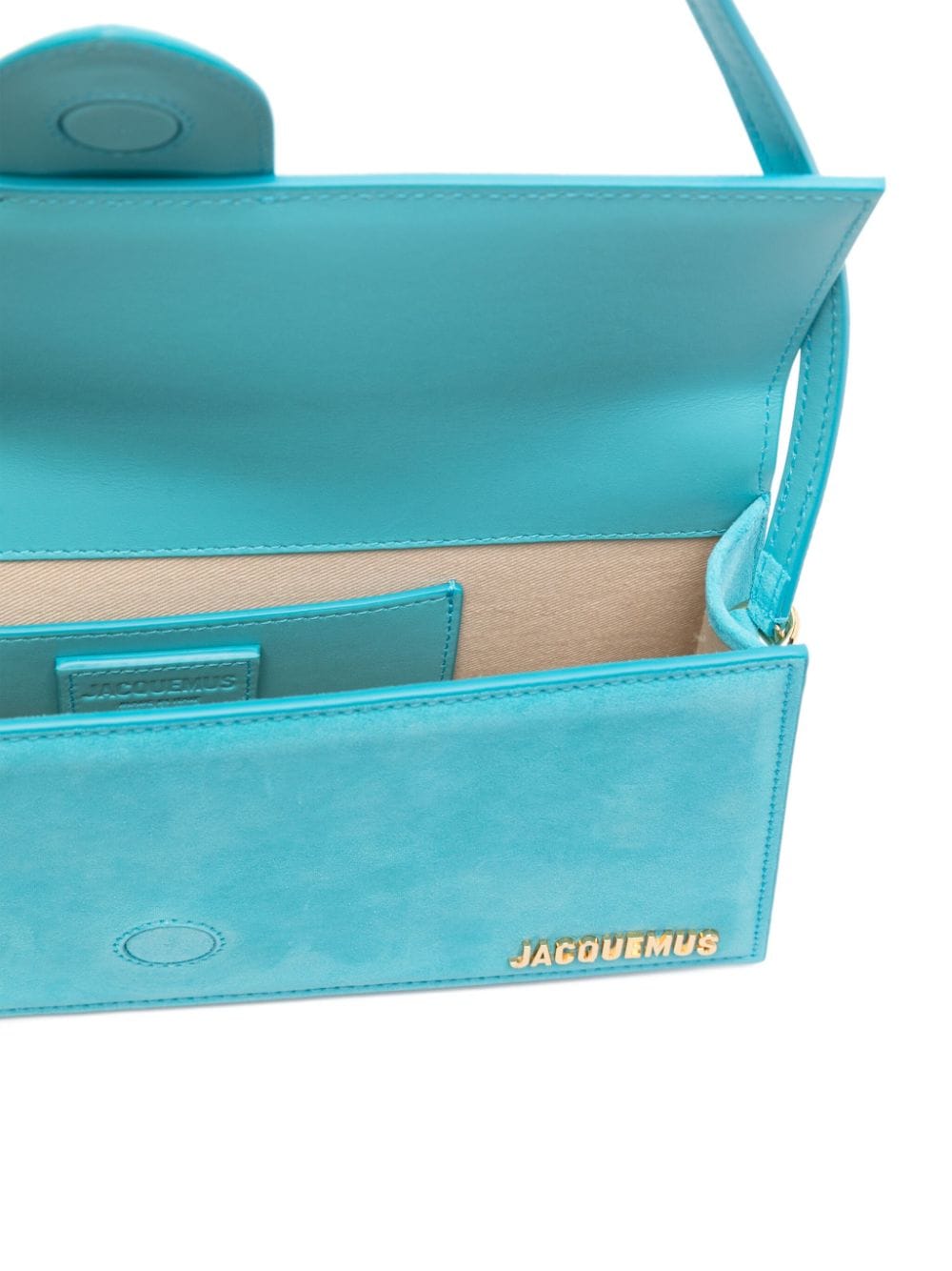 Shop Jacquemus Le Bambino Long Shoulder Bag In Blue