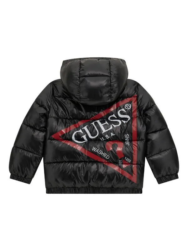 Guess black bubble jacket best sale