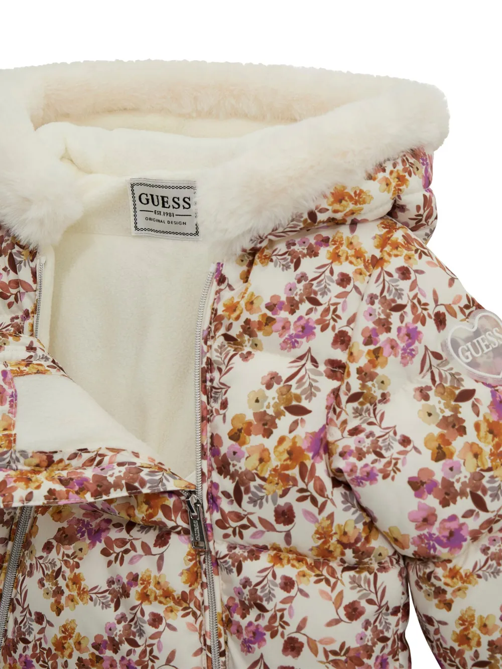 guess kids Pyjama met bloemenprint Beige