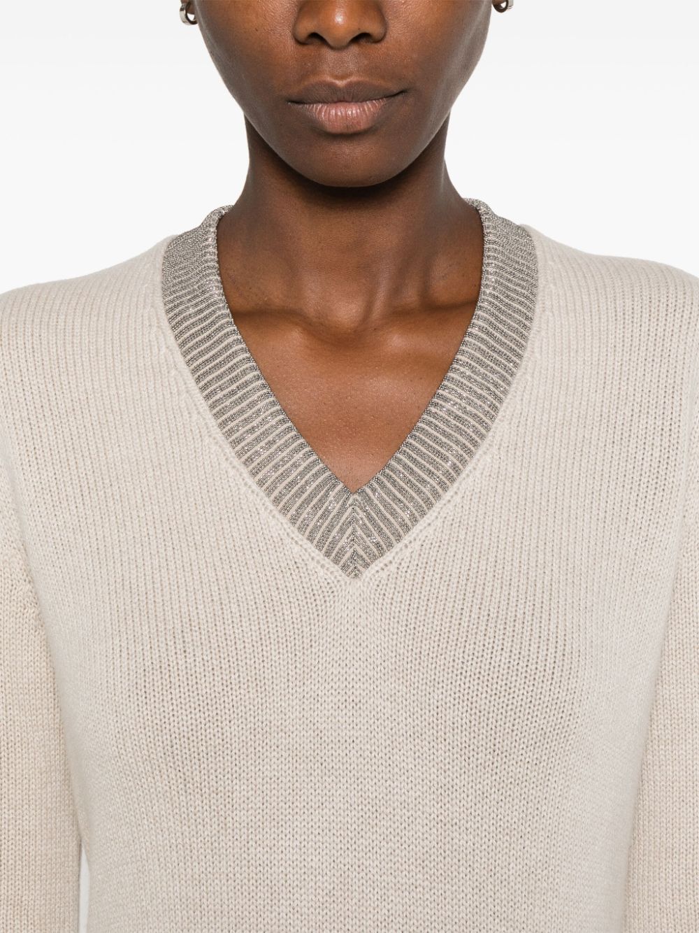 Brunello Cucinelli Monili chain-detail sweater Women