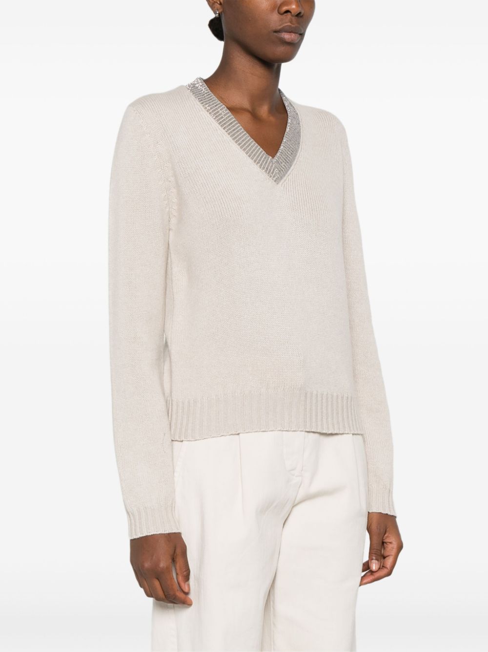 Brunello Cucinelli Monili chain-detail sweater Women