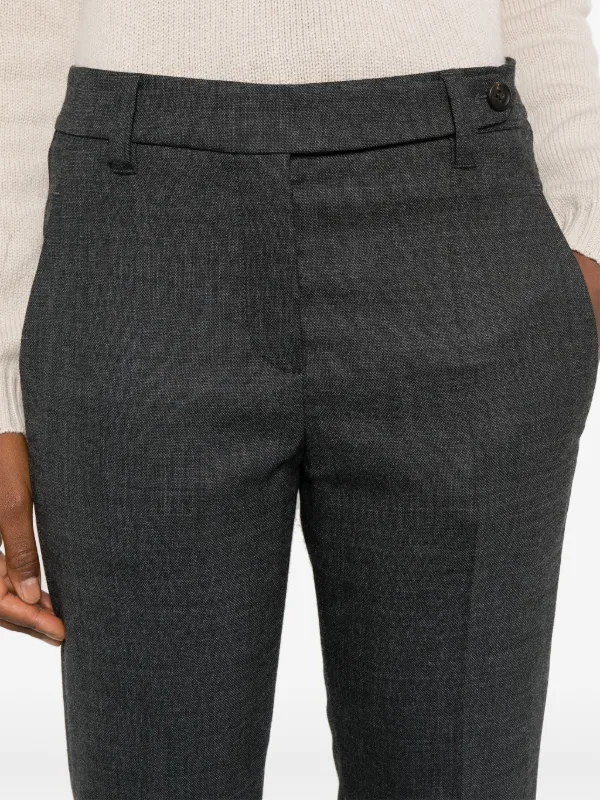 BRUNELLO CUCINELLI☆モニーレ付きパンツ☆ Brunello Cucinelli モニーレ チェーンディテール パンツ | グレー