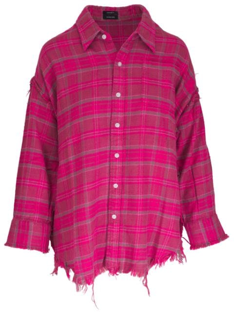 R13 checked shirt