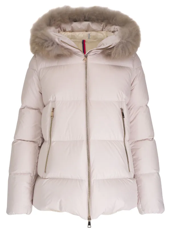 Moncler Laichefur Short Down Jacket Neutrals FARFETCH HK