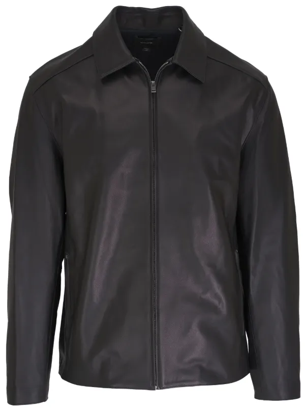 Vince leather jacket popular