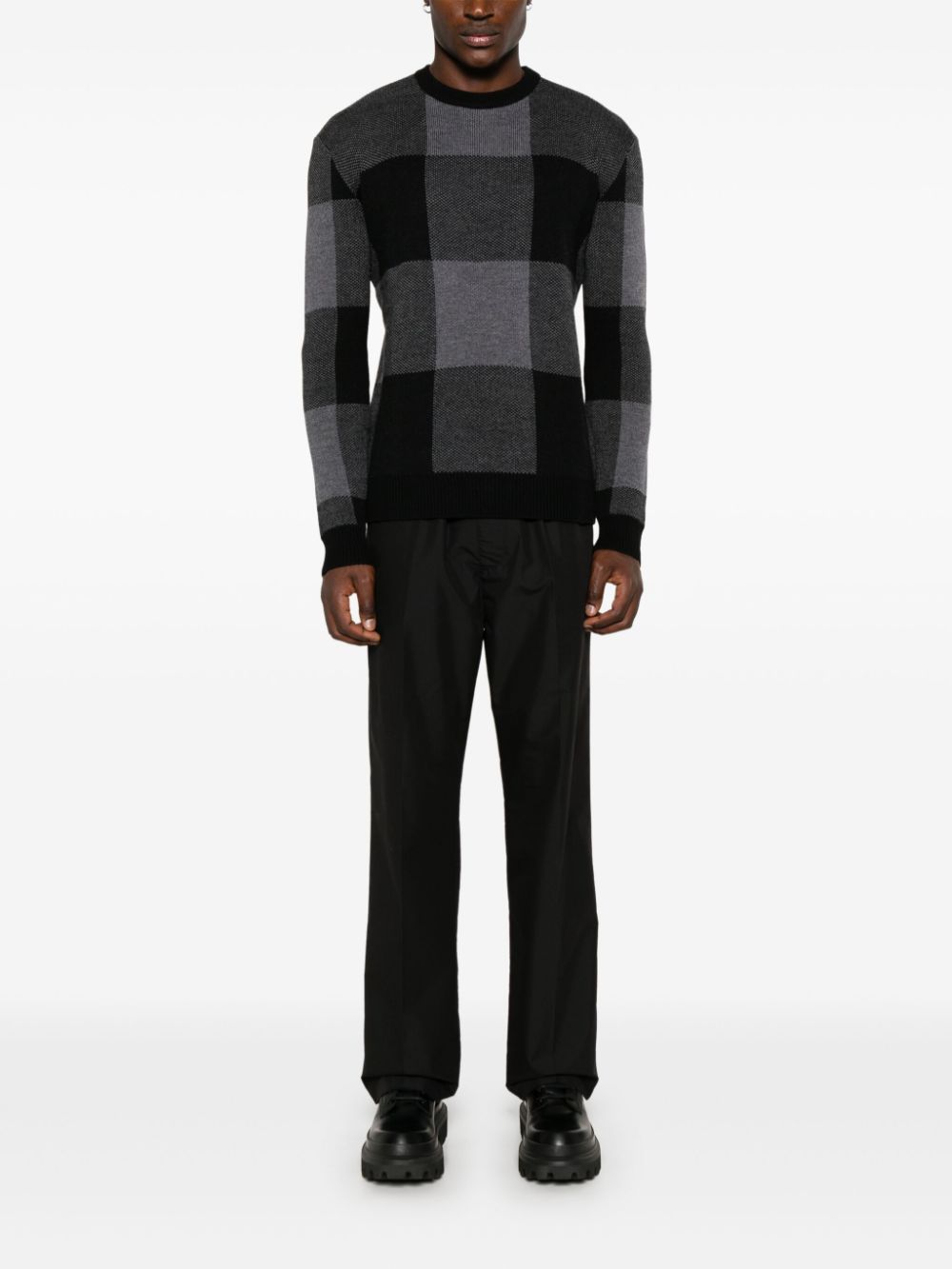 Woolrich check-pattern jumper - Grijs