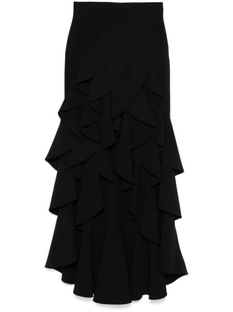 Moschino ruffled midi skirt