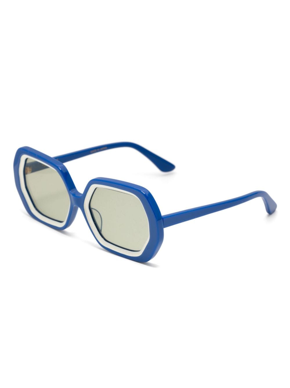 Shop Undercover Oversized Frame Sunglass In Blue