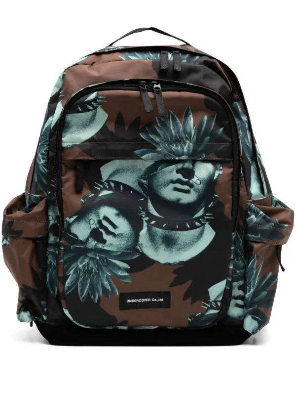 Undercover graphic printed Backpack Green FARFETCH IE