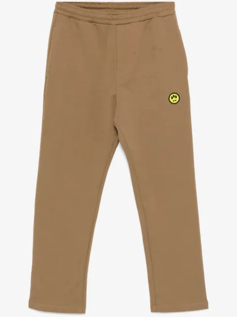 BARROW flocked-logo track pants