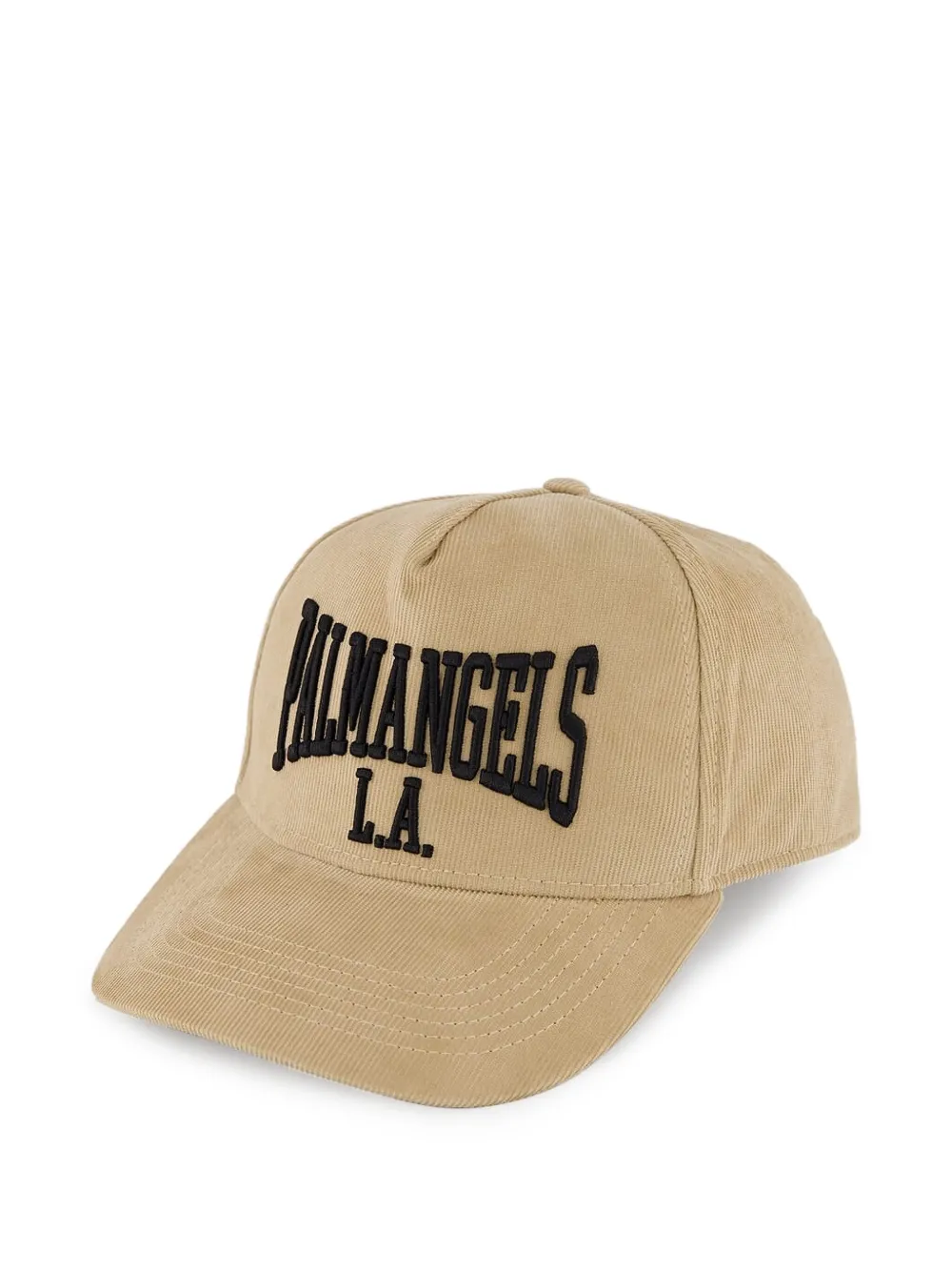 Palm Angels Ribfluwelen pet Beige