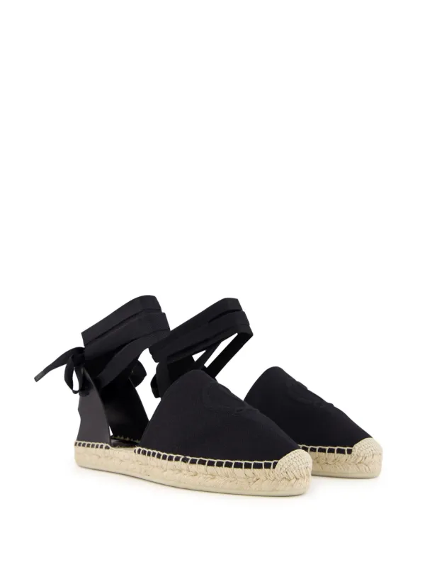 Christian Louboutin lace-up Wedge Espadrilles | Black | FARFETCH display picture 3