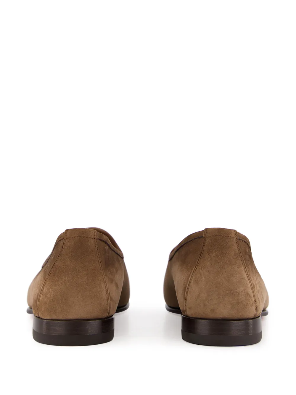 Santoni tassel-detail suede loafers Brown