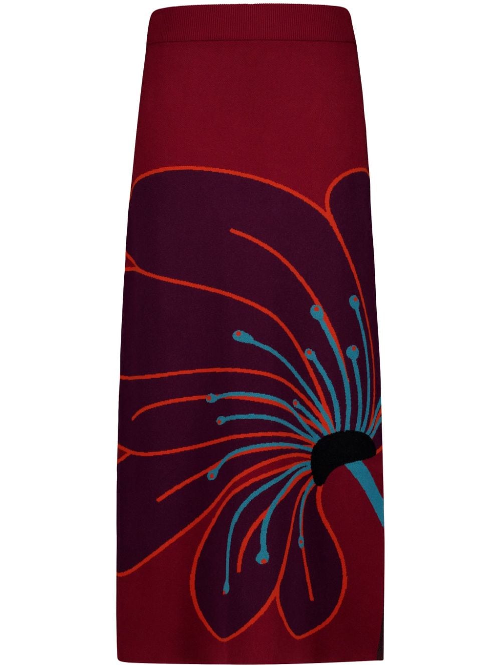 jacquard pencil skirt