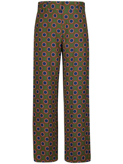 PAULA pantalones de seda estampados