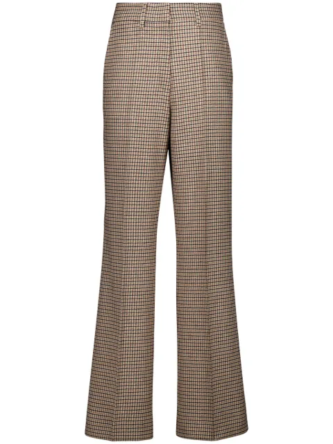 PAULA pantalones con estampado pied de poule