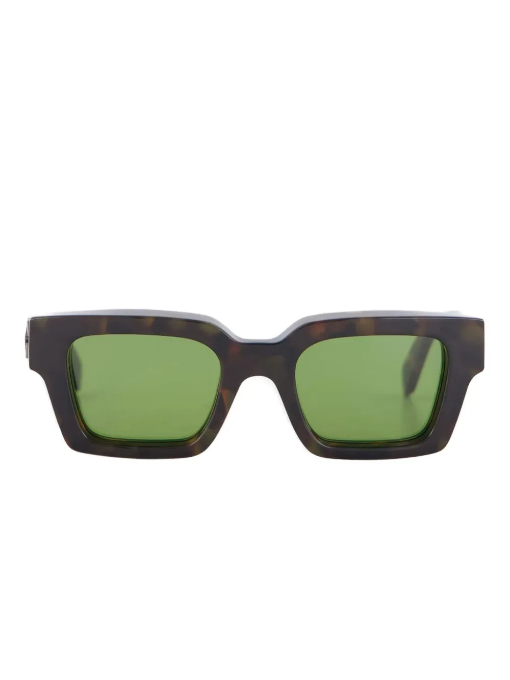 Off-White Eyewear Virgil zonnebril met vierkant montuur Bruin