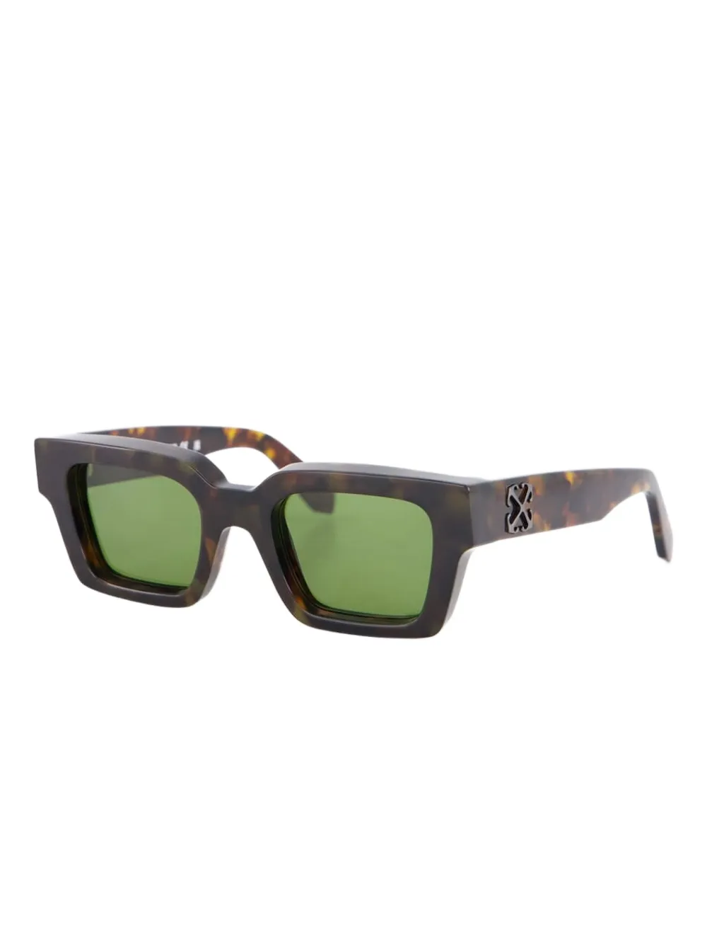 Off-White Eyewear Virgil zonnebril met vierkant montuur Bruin