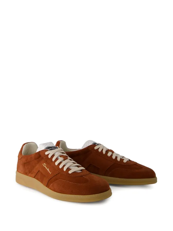 【SANTONI】DBS Oly メンズ ダークブラウン レザー スニーカー Santoni DBS Oly スニーカー | ブラウン | FARFETCH JP