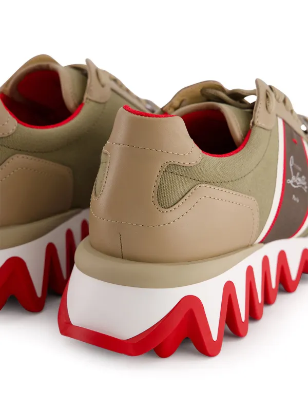 【Christian Louboutin】 Nastrosharkレザースニーカー Nastroshark - Sneakers - Calf leather and cotton