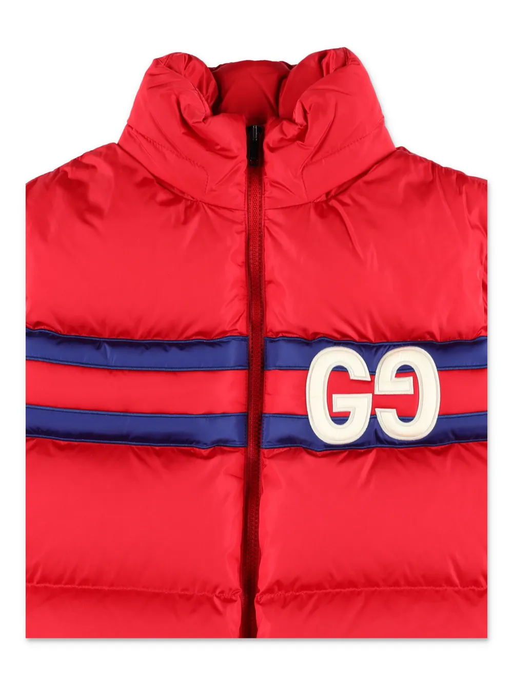 Gucci Kids Gilet met geborduurd logo Rood