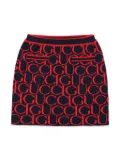Gucci Kids wool-jacquard skirt - Blue